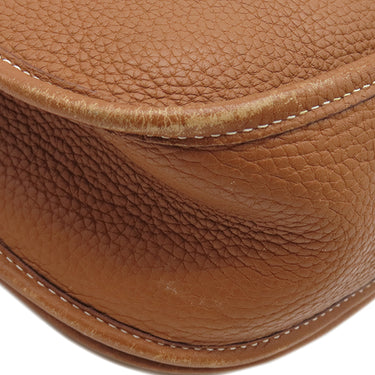 エルメス HERMES エヴリン2 GM ゴールド トリヨンクレマンス ショルダーバッグ シルバー金具 茶 エブリン