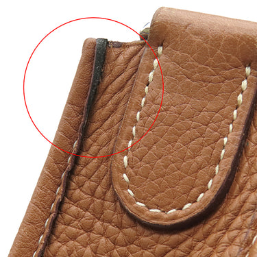 エルメス HERMES エヴリン2 GM ゴールド トリヨンクレマンス ショルダーバッグ シルバー金具 茶 エブリン