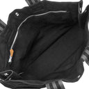 エルメス HERMES フールトゥ MM ブラック キャンバス トートバッグ シルバー金具 黒 グレー A4 ハンドバッグ トート