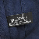 エルメス HERMES ドーヴィル MM ネイビー キャンバス トートバッグ シルバー金具 紺