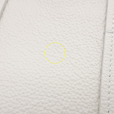 バレンシアガ BALENCIAGA エブリデイ 2.0 スモール ノースサウス ホワイトグレー レザー トートバッグ シルバー金具 ロゴ ストラップ欠品