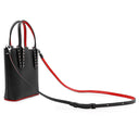 クリスチャンルブタン Christian Louboutin カバタ N/S ミニ 1215096CM53 ブラック カーフ 2WAYバッグ ガンメタル金具 黒 赤 スタッズ スパイク トート ショルダー