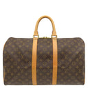 ルイヴィトン LOUIS VUITTON キーポル 45 M41428 モノグラム モノグラムキャンバス ボストンバッグ ゴールド金具 茶 ポワニエ・ネームタグ欠品