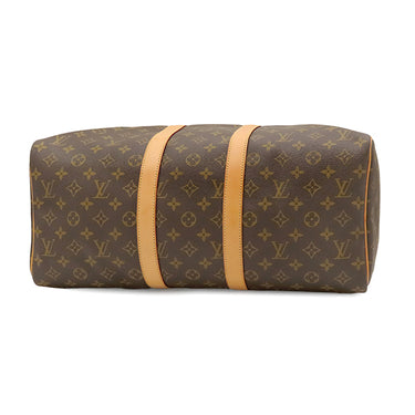 ルイヴィトン LOUIS VUITTON キーポル 45 M41428 モノグラム モノグラムキャンバス ボストンバッグ ゴールド金具 茶 ポワニエ・ネームタグ欠品