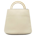 マルニ MARNI パニエ バケットバッグ ホワイト レザー 2WAYバッグ ゴールド金具 アイボリー ハンドバッグ ショルダー ポーチ付き