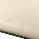 マルニ MARNI パニエ バケットバッグ ホワイト レザー 2WAYバッグ ゴールド金具 アイボリー ハンドバッグ ショルダー ポーチ付き
