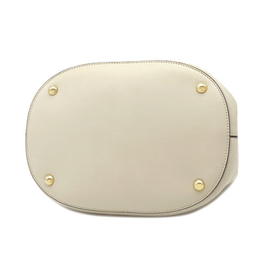 マルニ MARNI パニエ バケットバッグ ホワイト レザー 2WAYバッグ ゴールド金具 アイボリー ハンドバッグ ショルダー ポーチ付き