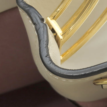 マルニ MARNI パニエ バケットバッグ ホワイト レザー 2WAYバッグ ゴールド金具 アイボリー ハンドバッグ ショルダー ポーチ付き