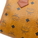 エムシーエム MCM ヴィセトス ミニ ボストン コニャック PVC 2WAYバッグ ゴールド金具 ハンドバッグ ショルダー MCM 茶