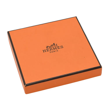 エルメス HERMES ポップアッシュ ペンダント ブラック×シルバー メタル ラッカー ネックレス 黒 Hモチーフ POP H SV金具