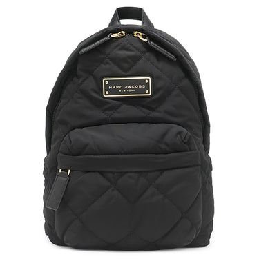 マークジェイコブス MARC JACOBS キルティング ミニ リュック M0016679 ブラック ポリエステル レザー リュック・デイパック 黒 ロゴプレート