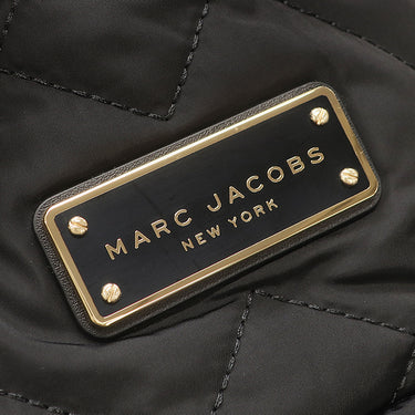 マークジェイコブス MARC JACOBS キルティング ミニ リュック M0016679 ブラック ポリエステル レザー リュック・デイパック 黒 ロゴプレート
