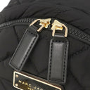 マークジェイコブス MARC JACOBS キルティング リュック M0011321 ブラック ポリエステル レザー リュック・デイパック ゴールド金具 黒 ロゴプレート