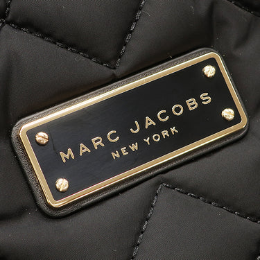 マークジェイコブス MARC JACOBS キルティング リュック M0011321 ブラック ポリエステル レザー リュック・デイパック ゴールド金具 黒 ロゴプレート