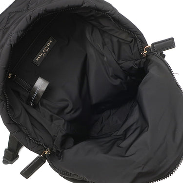 マークジェイコブス MARC JACOBS キルティング リュック M0011321 ブラック ポリエステル レザー リュック・デイパック ゴールド金具 黒 ロゴプレート