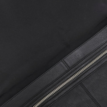 コーチ COACH チャールズ メッセンジャーバッグ F54792 ブラック レザー ショルダーバッグ シルバー金具 黒