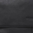 コーチ COACH チャールズ メッセンジャーバッグ F54792 ブラック レザー ショルダーバッグ シルバー金具 黒