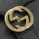 グッチ GUCCI インターロッキングG チェーンショルダー 510302 ブラック レザー 2WAYバッグ ゴールド金具 黒 ハンドバッグ ショルダー アウトレット品