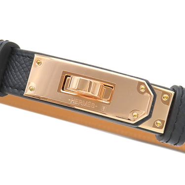 エルメス HERMES ケリー 18 H069853CD89 ブラック ヴォーエプソン ベルト ローズゴールド金具 新品 未使用 ターンロック スライド調節 PG RG 2026年製