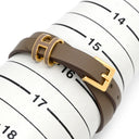 エルメス HERMES ポップＨ ドゥブルトゥール H500349 エトゥープ ヴォースイフト メタル T2 ブレスレット ゴールド金具 新品 未使用 2026年製