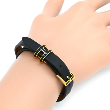 エルメス HERMES ポップＨ ドゥブルトゥール ブラック×ゴールド ヴォースイフト GP T3 ブレスレット 新品 未使用 2026年製