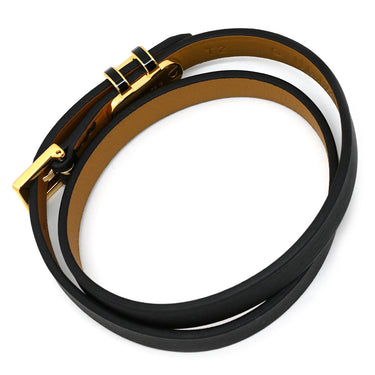 エルメス HERMES ポップＨ ドゥブルトゥール H500349 ブラック×ゴールド ヴォースイフト メタル T2 ブレスレット ゴールド金具 新品 未使用 2026年製