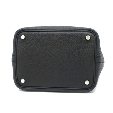 エルメス HERMES ピコタンロック 18 PM ブラック トリヨンクレマンス ハンドバッグ シルバー金具 新品 未使用 黒