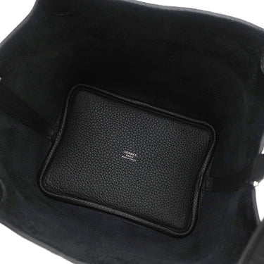 エルメス HERMES ピコタンロック 18 PM ブラック トリヨンクレマンス ハンドバッグ シルバー金具 新品 未使用 黒