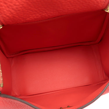 エルメス HERMES リンディ ミニ 20 ローズテキサス トリヨンクレマンス ショルダーバッグ ゴールド金具