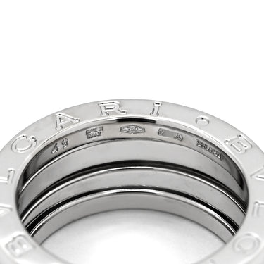 ブルガリ BVLGARI ビーゼロワン B-zero1 3バンド ホワイトゴールド K18WG #49(JP9) リング 指輪 18K WG 750 18金 8.5号