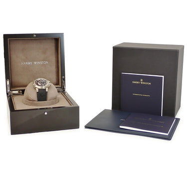 腕時計 ハリーウィンストン Harry Winston オーシャン プロジェクト Z8 デュアルタイム OCEATZ44ZZ009 自動巻き メンズ 黒 青 赤 GMT 限定