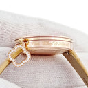 腕時計 ヴァンクリーフアーペル Van Cleef & Arpels チャーム ミニウォッチ VCARO29800 クオーツ レディース K18PG無垢 純正ダイヤ アルハンブラ