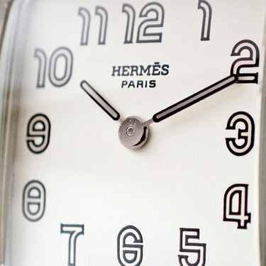 腕時計 エルメス HERMES ケープコッド PM CC1.210 クオーツ レディース シルバー ドゥブルトゥール アラビア スクエア