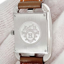 腕時計 エルメス HERMES ケープコッド PM CC1.210 クオーツ レディース シルバー ドゥブルトゥール アラビア スクエア