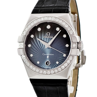 腕時計 オメガ OMEGA コンステレーション 35mm 123.18.35.60.56.001 クオーツ メンズ 純正ダイヤ デイト シェードグレー