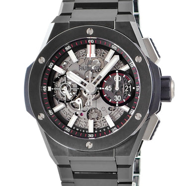 腕時計 ウブロ HUBLOT ビッグバン インテグレーテッド ブラックマジック 451.CX.1170.CX 自動巻き メンズ クロノグラフ デイト