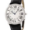 腕時計 カルティエ Cartier ロンド ルイ カルティエ WR007002 手巻き メンズ K18WG無垢 純正ダイヤ ローマン ギョーシェ 青針