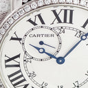 腕時計 カルティエ Cartier ロンド ルイ カルティエ WR007002 手巻き メンズ K18WG無垢 純正ダイヤ ローマン ギョーシェ 青針
