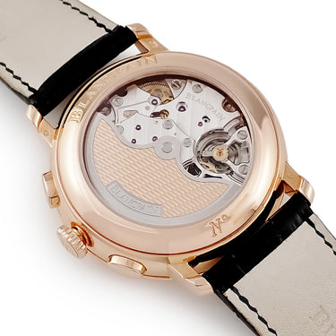 腕時計 ブランパン BLANCPAIN ヴィルレ フライバック クロノグラフ パルスメーター 6680F-3631-55B 自動巻き メンズ K18RG無垢 ローマン