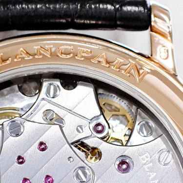 腕時計 ブランパン BLANCPAIN ヴィルレ フライバック クロノグラフ パルスメーター 6680F-3631-55B 自動巻き メンズ K18RG無垢 ローマン