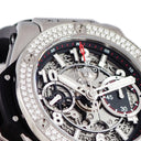 腕時計 ウブロ HUBLOT ビッグバン ウニコ チタニウム 441.NX.1170.RX.1104 自動巻き メンズ 純正ダイヤ マットブラック スケルトン