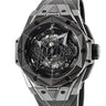 腕時計 ウブロ HUBLOT ビッグバン ウニコ サンブルー II オールブラック 418.CX.1114.RX.MXM20 自動巻き メンズ クロノグラフ 限定