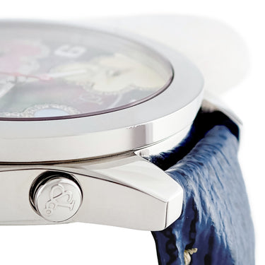 腕時計 ジェイコブ JACOB&CO 5タイムゾーン フラワー 47mm JCM-ATH9 クオーツ メンズ 純正ダイヤ シェル カラフル デイト