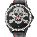 腕時計 ジェイコブ JACOB&CO 5タイムゾーン 47mm スカル リミテッド JC-SKULL9 クオーツ メンズ 純正ダイヤ 骸骨 ドクロ GMT 限定