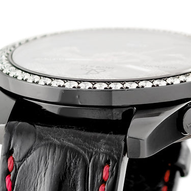 腕時計 ジェイコブ JACOB&CO 5タイムゾーン 47mm スカル リミテッド JC-SKULL9 クオーツ メンズ 純正ダイヤ 骸骨 ドクロ GMT 限定