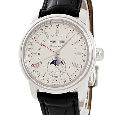 腕時計 ブランパン BLANCPAIN ル ブラッシュ コンプリートカレンダー 4276-3442A-55B 自動巻き メンズ Pt950 プラチナ GMT 限定