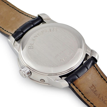 腕時計 ブランパン BLANCPAIN ル ブラッシュ コンプリートカレンダー 4276-3442A-55B 自動巻き メンズ Pt950 プラチナ GMT 限定