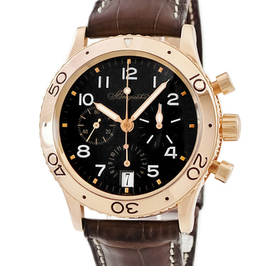 腕時計 ブレゲ BREGUET タイプXX トランスアトランティック 3820BR BR3820/F2/9W6 自動巻き メンズ K18PG無垢 フライバック クロノグラフ