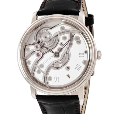 腕時計 ブランパン BLANCPAIN ヴィルレ インバーテッド 6616-1527-55B 手巻き メンズ K18WG無垢 ローマン ホワイトセラミック