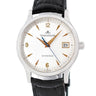 腕時計 ジャガールクルト JAEGER LECOULTRE マスター コントロール 140.6.89 自動巻き メンズ Pt950無垢 プラチナ デイト シルバー 限定